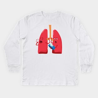 Lungs Kids Long Sleeve T-Shirt